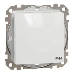   Schneider SEDNA keresztkapcsoló, rugós bekötés, 10AX, IP44, fehér
