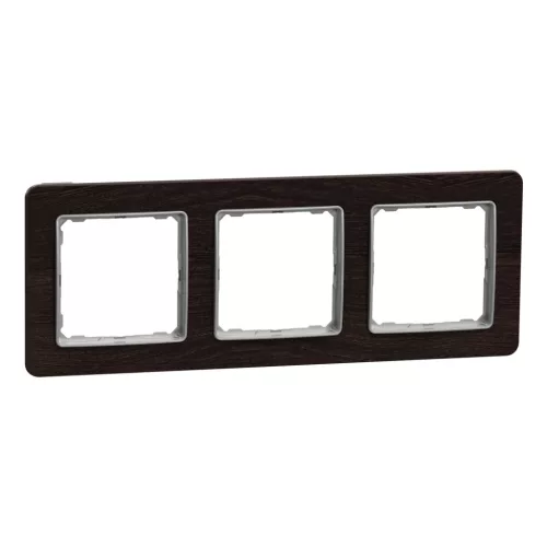 Schneider SEDNA ELEMENTS Hármas keret, univerzális, wenge