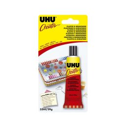 UHU Kreatív Műanyag És Miniatűr Ragasztó, 33ml