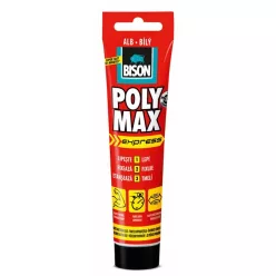   BISON Poly Max Expressz Fehér Tömítő, SM Polymer Ragasztó, 165g