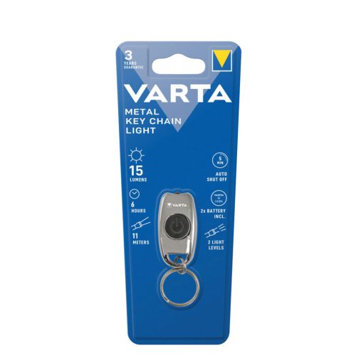 VARTA Elemlámpa Metal Key Kulcstartó Lámpa (2xCR2032) (15 lumen)