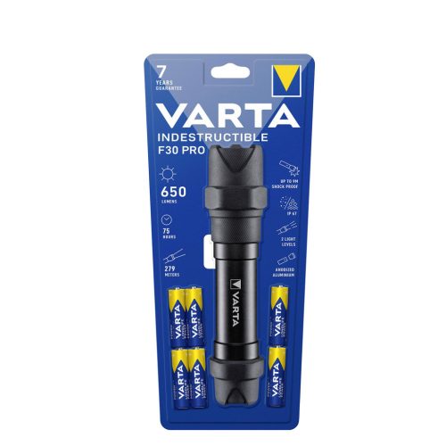 VARTA Elemlámpa Indestructible F30 PRO (+6AAA) (650 lumen)