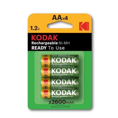 Kodak Akkumulátor Ceruza 2600mAh Ni-Mh AA B4