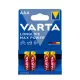 VARTA Longlife Max Power Alkáli Mikro Elem AAA B4