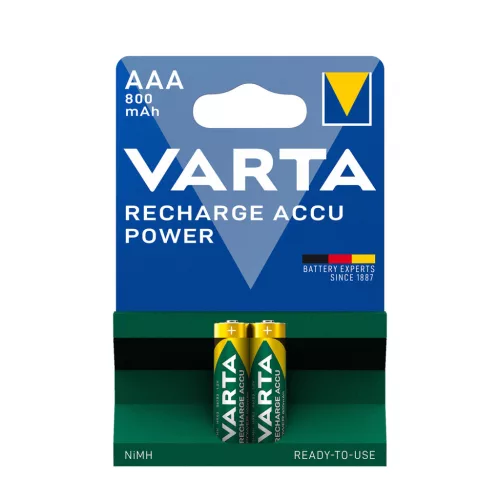 VARTA Akkumulátor POWER R2U Mikró 800mAh AAA B2