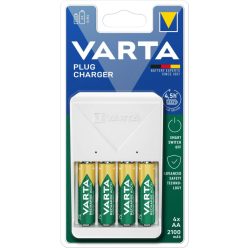 VARTA Akkutöltő Plug + 4x2400mAh R2U AA (AA/AAA) (270min)