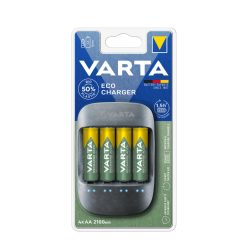 VARTA Akkutöltő ECO + 4x2100mAh R2U AA (AA/AAA)