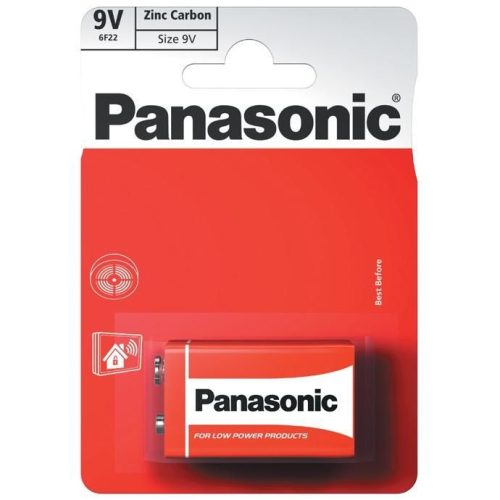 Panasonic Zinc Féltartós 9V Elem (6F22RZ/1BP) B1