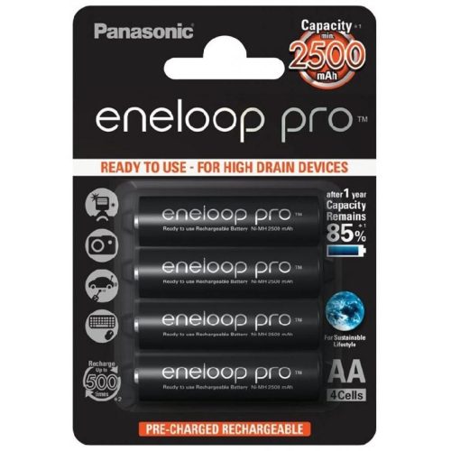 Panasonic Eneloop Pro Akkumulátor Ceruza 2500mAh AA B4