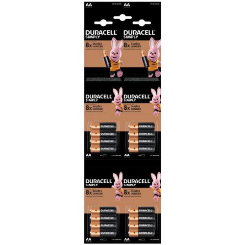 Duracell Basic Alkáli Ceruza Elem AA (MN1500) (1,5V) HBDC B4x4