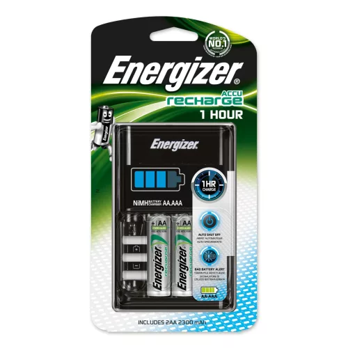 Energizer AkkuTöltő 1HOUR + 2db 2300mAh R2U AA