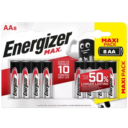 Energizer Max Alkáli Ceruza Elem AA B8