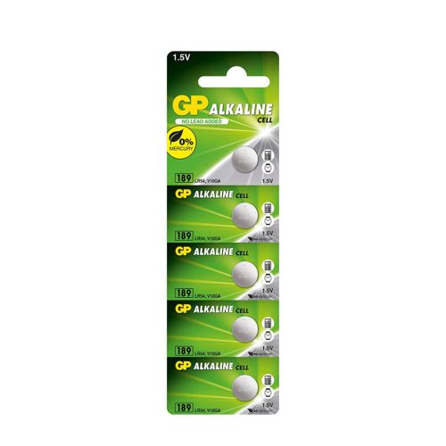 GP Gombelem Alkáli AG10 / LR54 / 189/ 389 (1,5V) B5