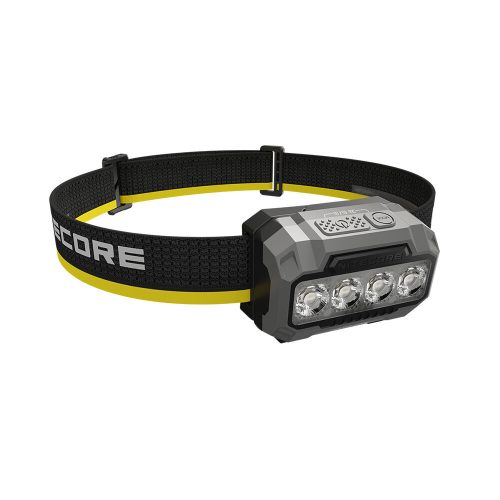 Nitecore Fejlámpa HA23 UHE (3xAAA/Akkumulátor) 4x MCT UHE LED (600 lumen) Fekete