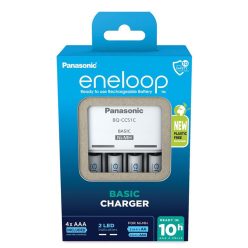 Panasonic Eneloop Akkutöltő K-KJ51MCD04E + 2xAAA (600 min)