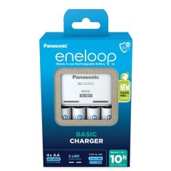 Panasonic Eneloop Akkutöltő K-KJ51MCD40E + 4xAA (600 min)