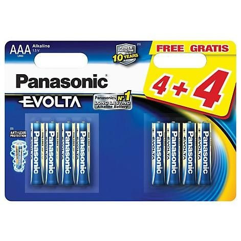 Panasonic Evolta Alkáli Elem Mikro AAA (LR03EGE/44BP) B4+4