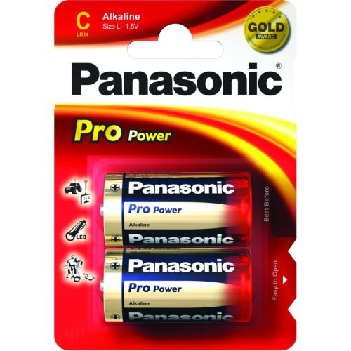 Panasonic Pro Power Gold Alkáli Baby Elem C (LR14PPG/2BP) B2