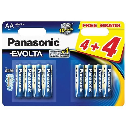 Panasonic Evolta Alkáli Elem Ceruza AA (LR6EGE/44BP) B4+4