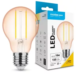   Modee LED Filament Amber Globe A60 2W E27 320° 1800K (150 lumen)