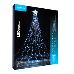   Modee Karácsonyi LED Dekoráció Adapteres C3001 (300LED/3m) cold