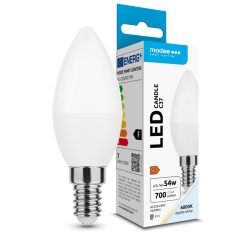   Modee Lighting LED Izzó Gyertya (Candle) 7W E14 360° 6000K (700 lumen) ERP