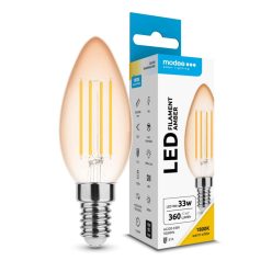   Modee LED Filament Amber Candle C35 4W E14 320° 1800K (360 lumen)