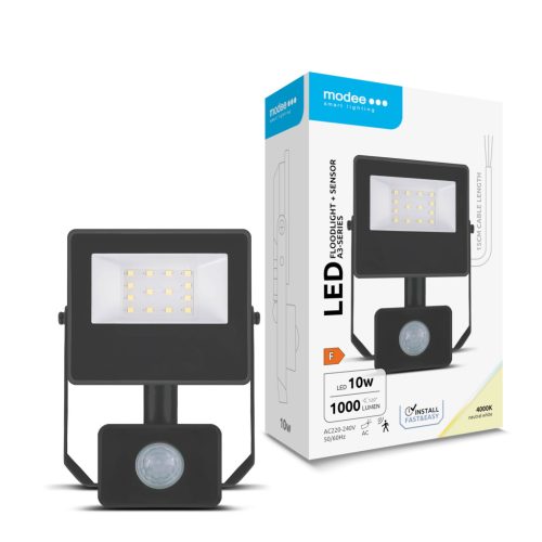 Modee Lighting LED Reflektor A3-series + Sensor 10W 120° 4000K (1000 lumen) ERP
