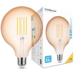   Modee LED Filament Amber Globe G125 4W E27 320° 1800K (360 lumen)