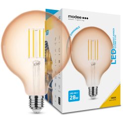   Modee LED Filament Amber Globe G125 4W E27 320° 1800K (300 lumen) dimm.
