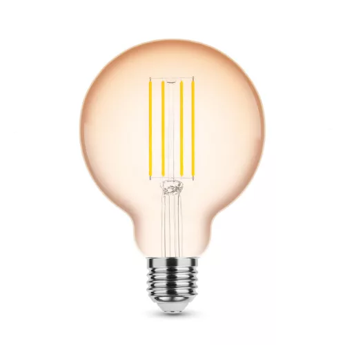 Modee LED Filament Amber Globe G95 4W E27 320° 1800K (360 lumen) dimm.