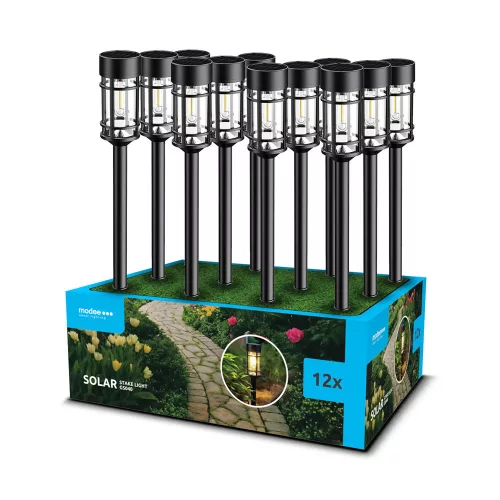 Modee Lighting LED Szolár Napelemes Leszúrható Lámpa GS040 (48cm) (12db/display)