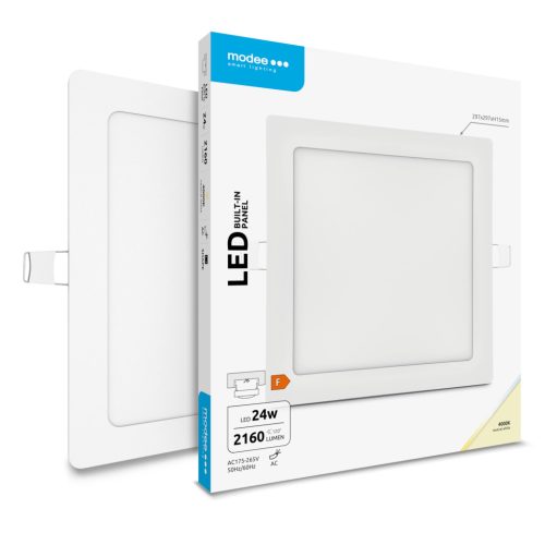 Modee LED Panel Négyzet - Beépíthető A2-series 24W 4000K (2160 lumen) ERP