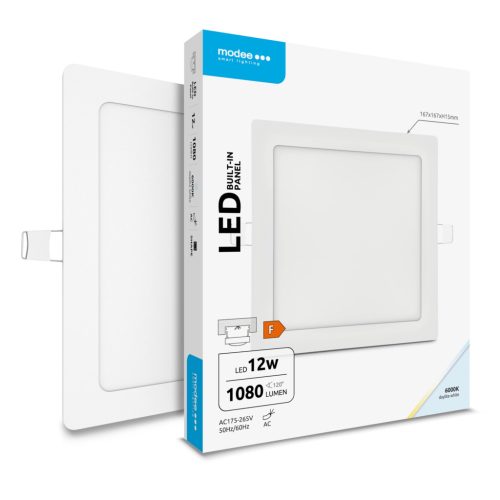 Modee LED Panel Négyzet - Beépíthető A2-series 12W 6000K (1080 lumen) ERP