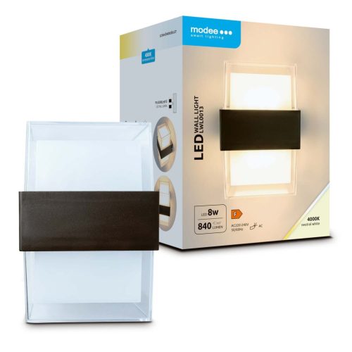 Modee LED Fali Lámpa (LWL0013) 8W IP44 105x95x135mm 4000K (840 lumen)