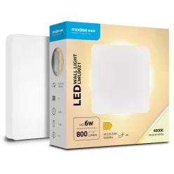   Modee LED Fali Lámpa (LWL0021) 6W IP65 135x135x42mm 4000K (800 lumen) Fehér