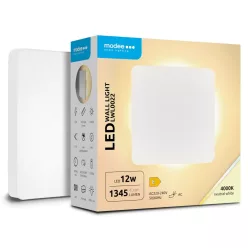   Modee LED Fali Lámpa (LWL0022) 12W IP65 165x165x61mm 4000K (1345 lumen) Fehér