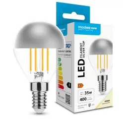   Modee LED Izzó Filament G.Mini P45 Silver Top 4W E14 320° 4000K (400 lumen)