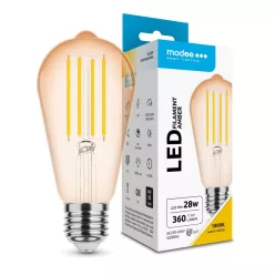   Modee LED Izzó Filament Amber ST58 4W E27 320° 1800K (360 lumen)