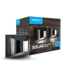   Modee Lighting LED Szolár Napelemes Fali Lámpa WS102 (2db/doboz)