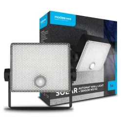   Modee Lighting LED Szolár Napelemes Reflektor WS142 automata+sensor (500 lumen)