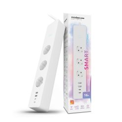   Modee Smart Elosztó (Tuya Wi-Fi) 3 utas 1,5m kábellel 1,5mm2 rézkábel + USB 16A