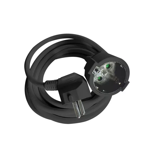 Technik Professional Hosszabbító (lengokábel) Fekete 2m kábellel 3x1,5mm2 16A