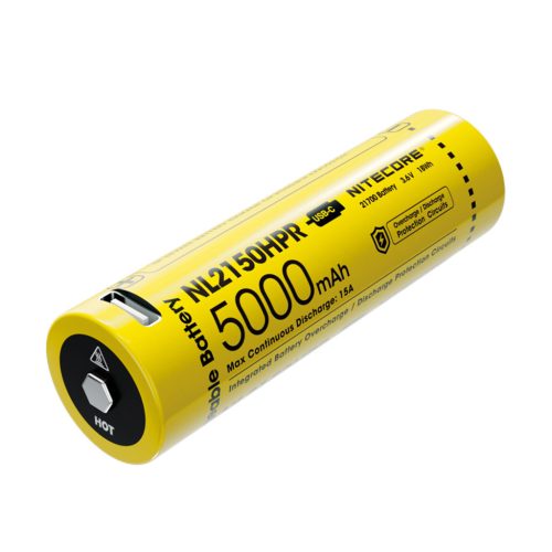 Nitecore Kellék Akkumulátor 21700 NL2150HPR USB-C tölthető 5000mAh 3,6V B1