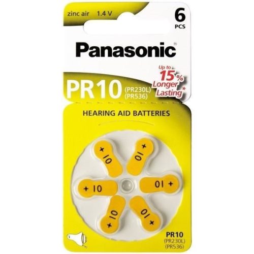 Panasonic Hallókészülék Elem PR10 B6