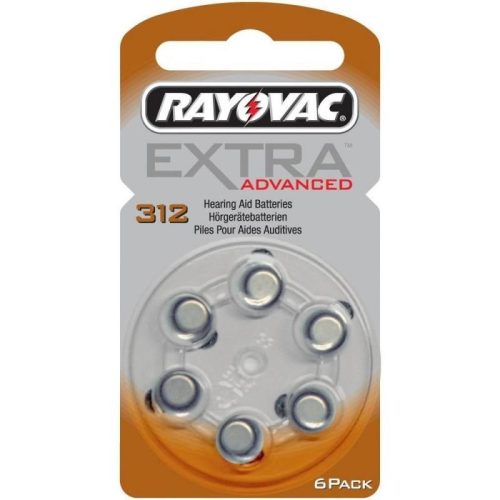 Rayovac Extra Hallókészülék Elem 312 B6