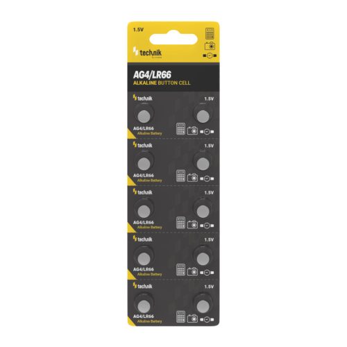 Technik Platinum Gombelem Alkáli AG4 / LR66 / 177 / 377 (1,5V) B10