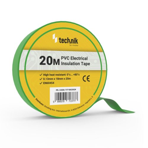 Technik - Szigetelőszalag 0,13mm x 18mm x 20m Zöld