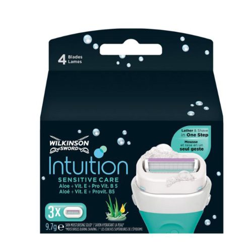 Wilkinson Intuition Sensitive Care Borotva Készülék Pótfej Szett Női B3