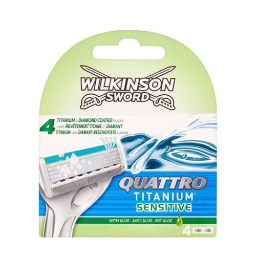 Wilkinson Quattro Titanium Sensitive Borotva Készülék Pótfej Szett B4